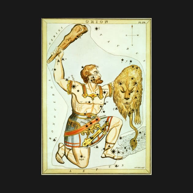 Orion the Hunter Constellation from Urania's Mirror by MasterpieceCafe