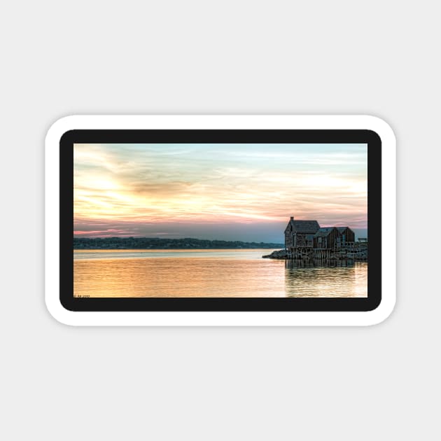 Willard Beach Sunrise Magnet by BeanME