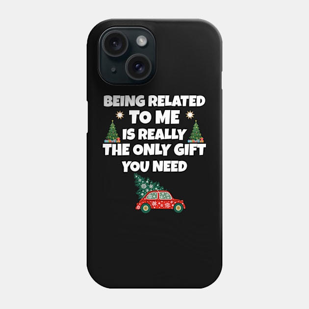 funny christmas being related to me Phone Case by Work Memes