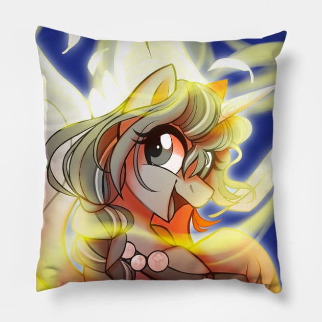 Alicorn Sunny Starscout Pillow by Marie Oliver