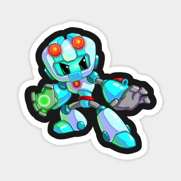 Super Bubble Man 6 Magnet by fridaynightbing