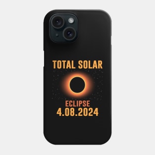 Vintage Total Solar Eclipse 4.08.2024 Phone Case