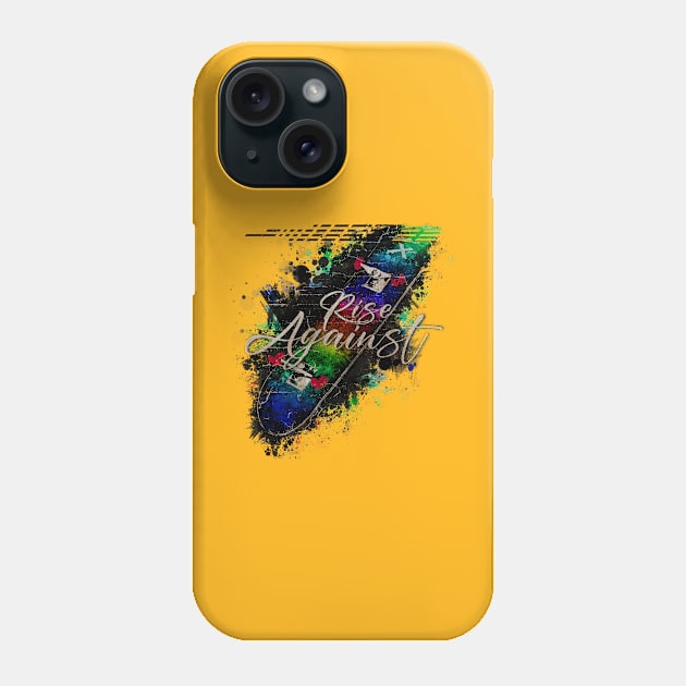 Skateboard X Rise Against VINTAGE Melodic Phone Case by GLOBALARTWORD