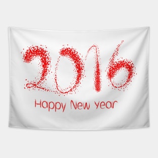 Happy New Year 2016 red Tapestry