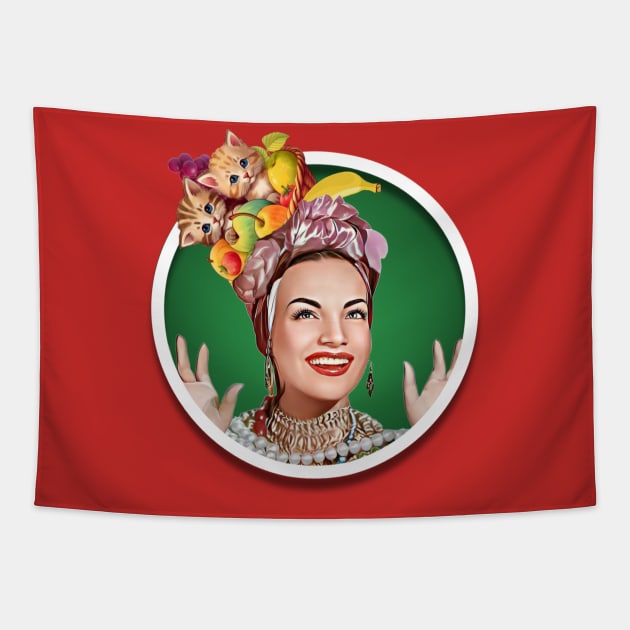 Carmen Miranda Tapestry by Indecent Designs