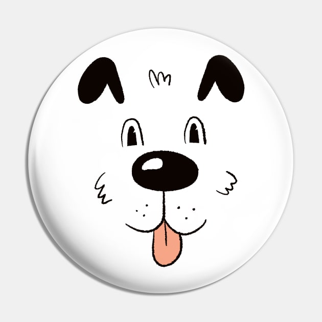 Hunde Kopf/Gesicht Shirt Pin by A&P