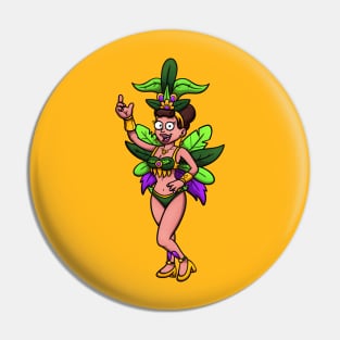 Female Brazilian Carnival Dancer Pin