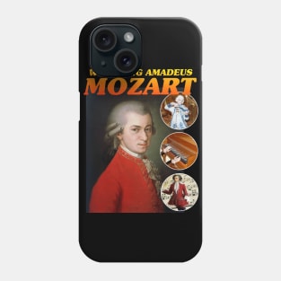 MOZART RAP TEE Wolfgang Amadeus Mozart Cool Vintage Retro 90's Graphic Band T-Shirt Phone Case