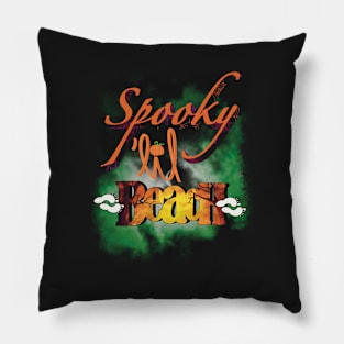 Spooky lil beach Pillow