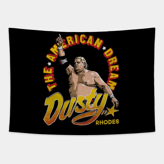 Dusty Rhodes The American Dream Tapestry by MunMun_Design