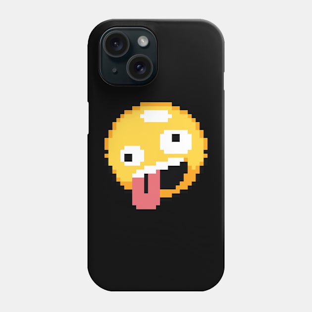 Zany Pixel Emoji Phone Case by Sprout Zombie