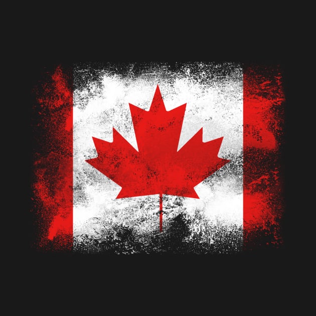 Canada flag isolated by psychoshadow