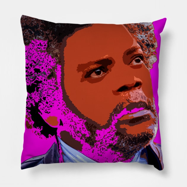 samuel l jackson Pillow by oryan80