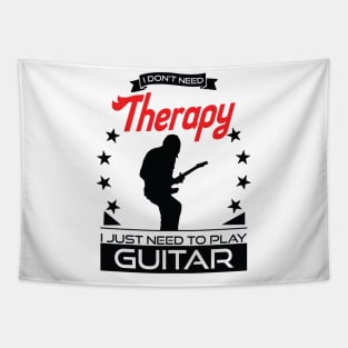 Guitar - Better Than Therapy Gift For Guitarists Tapestry