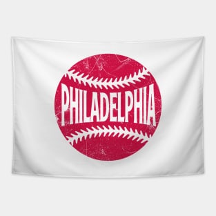 Philadelphia Retro Baseball - White Tapestry