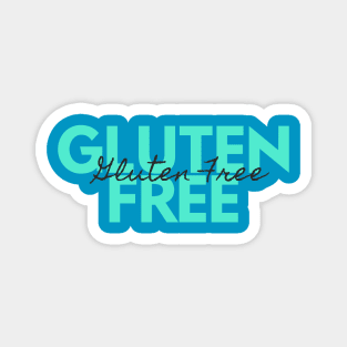 Gluten Free in Block & Script Magnet