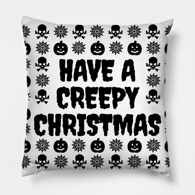 Have A Creepy Christmas Pillow by LunaMay