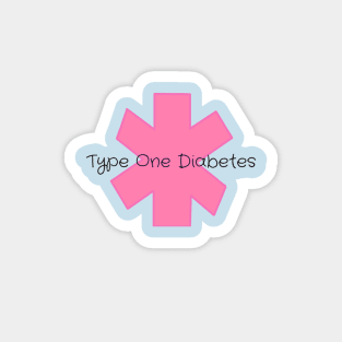 Type One Diabetes - Pink Magnet