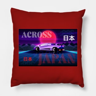 Travel Across Japan Pillow