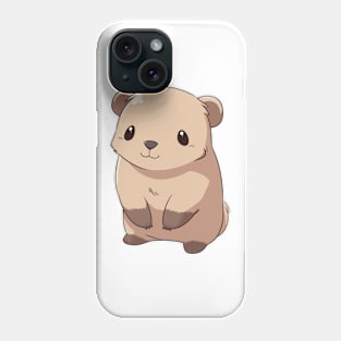 Cute brown wombat Phone Case