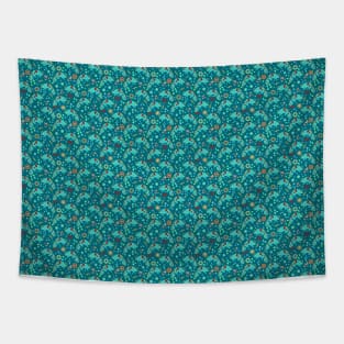 Cute Chameleon Pattern Tapestry