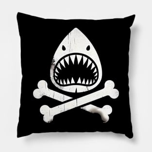 Jolly Roger Pirateflag Shark Skull Crossbones Pillow