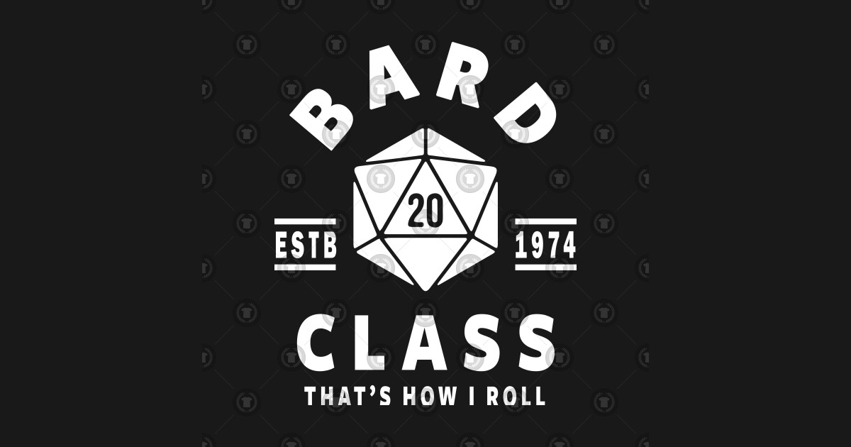 Download BARD CLASS, DUNGEON GAME MASTER DRAGONS DICE GAME DND D20 ...