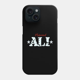 Muhammad Ali Orange Blue Star Phone Case