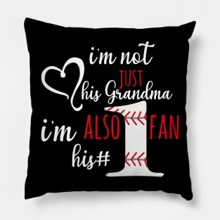 Baseball Grandma #1 Fan Pillow