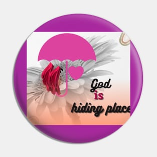 God is a hiding place Pin