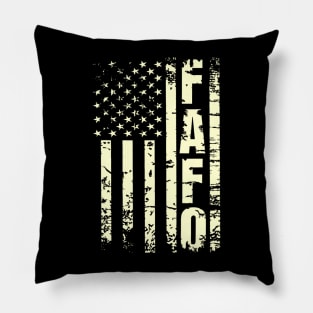 FAFO American Flag vintage Pillow
