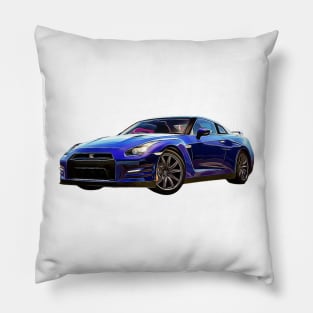 GTR r35 Cartoon Pillow