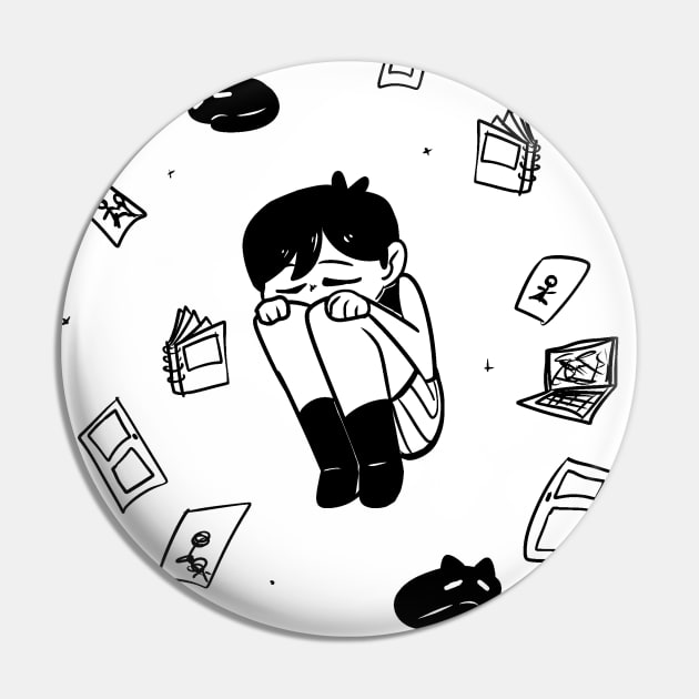 Omori Sleepy Pin by Witchycryptids