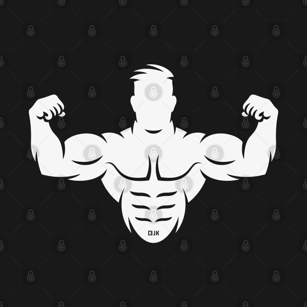 Bodybuilder (Bodybulding / Biceps / Athletic Sports / White) by MrFaulbaum