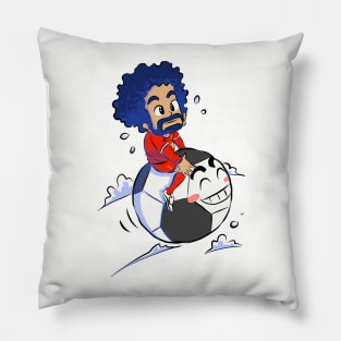 Fly with the ball Salah! Pillow