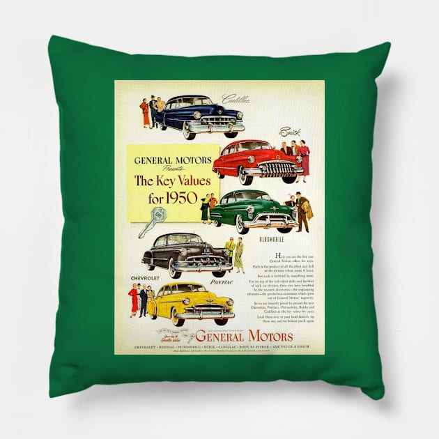 CLASSIC CAR VENTAGE 1950 Pillow by mosatu