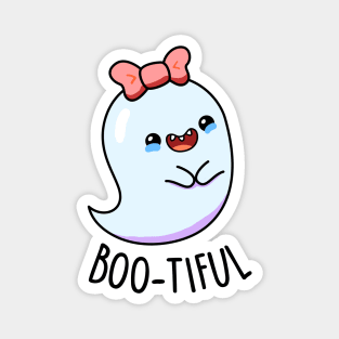 Boo-tiful Cute Girl Ghost Halloween Pun Magnet