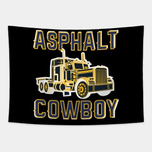 Truck Driver Gift Road Cowboy Highway Tapestry