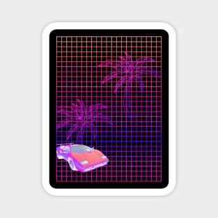 Vaporwave Cruise Magnet