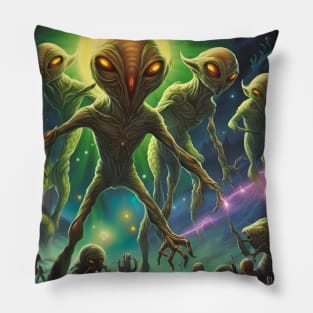 Peru Aliens Attack Pillow