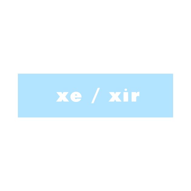 xe / xir - blue by banditotees