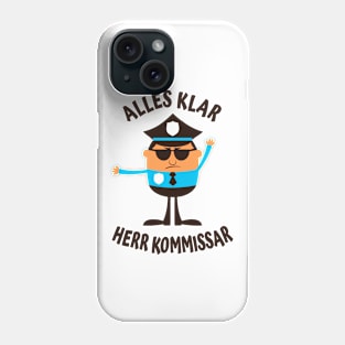 Humor Fun Kommissar lustiger Polizist Phone Case