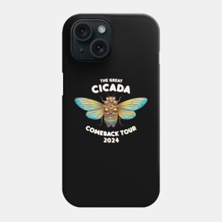 Great Cicada Comeback Tour 2024 Insect Invasion Phone Case