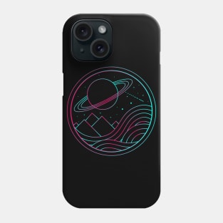 Geometric Landscape Space Phone Case