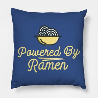 Powered By Ramen Noodles Pillow