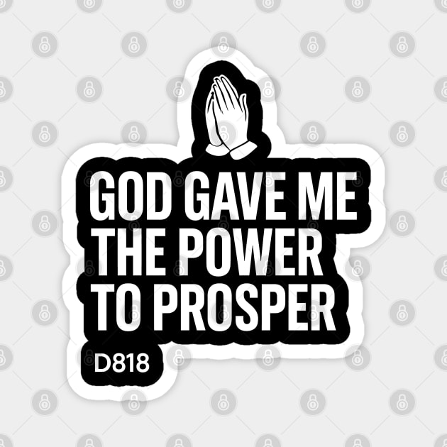 God Gave Me The Power To Prosper - Christian Motivational Faith Magnet by Melanie 's Store 2
