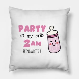 Party at My Crib Pillow