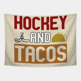 Hockey and Tacos Tapestry