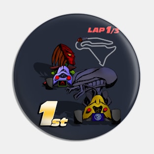 Super AvP Kart Racing Pin