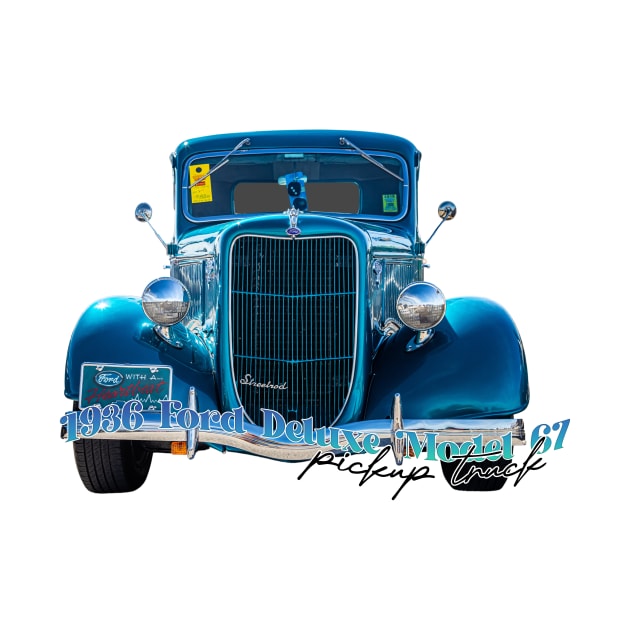 1936 Ford Deluxe Model 67 Pickup Truck by Gestalt Imagery